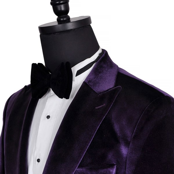 David WeJ Maison Velvet Blazer - Purple