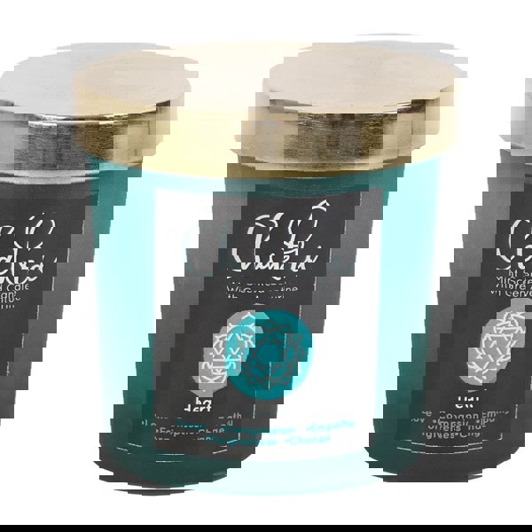 Serano Heart Chakra Mint Crystal Chip Candle