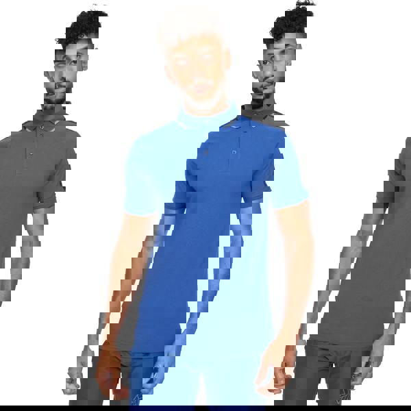 Crosshatch Mens Allred Polo Shirt - Blue