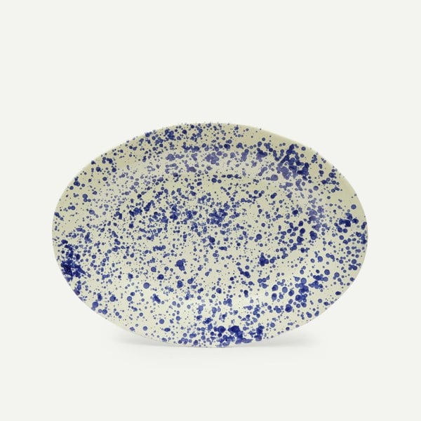 Hot Pottery Serving Platter Blueberry