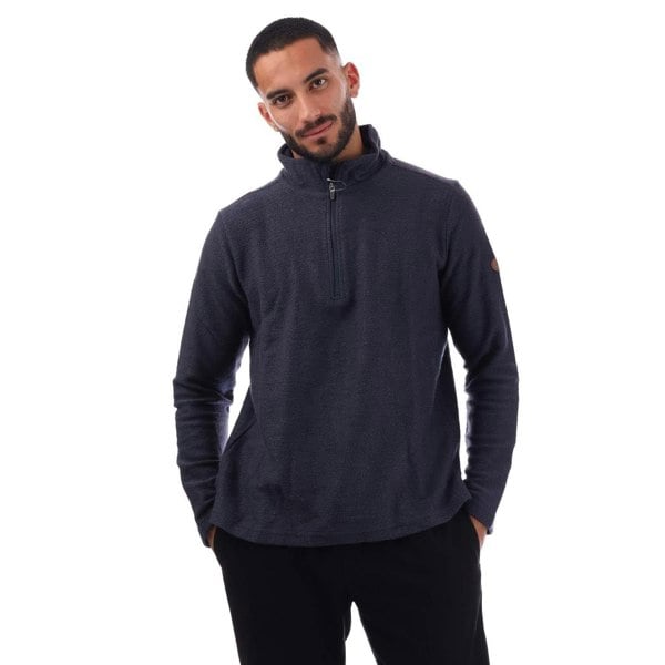 Trespass Mens Taddingly Half Zip Fleece Top - Navy