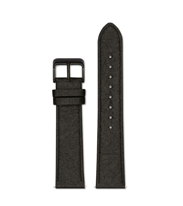 Votch Piñatex Black with brushed black buckle | 20mm