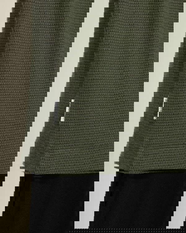 Larsson & Co Aarhus - Textured Long Sleeve Polo Shirt