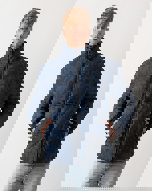 BOSS Orange Oshin Mens Jacket in Dark Blue