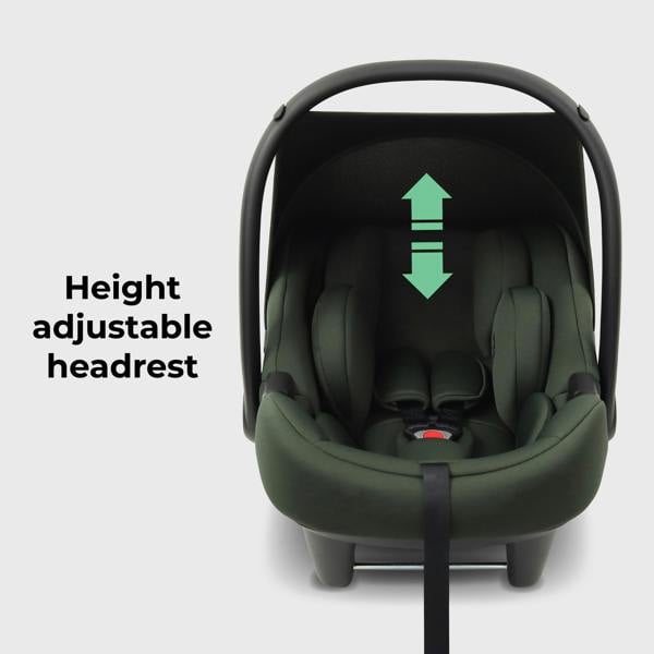 My Babiie MBCS02LT i-Size Infant Carrier Car Seat and ISOFIX Base - Forest Green
