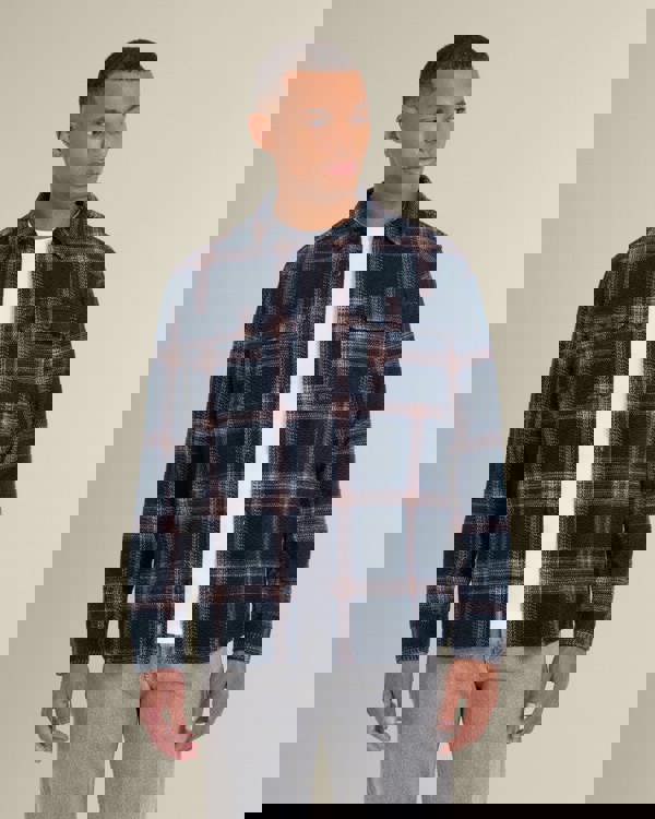 Larsson & Co Skagen - Multi Check Jersey Casual Overshirt