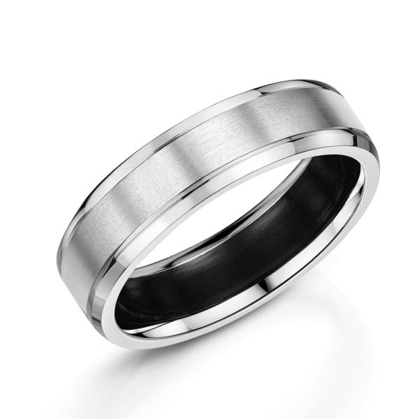 Sarah Layton Matte Platinum Wedding Ring
