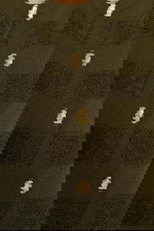 WOVCOR Crew Neck Knit Cardigan