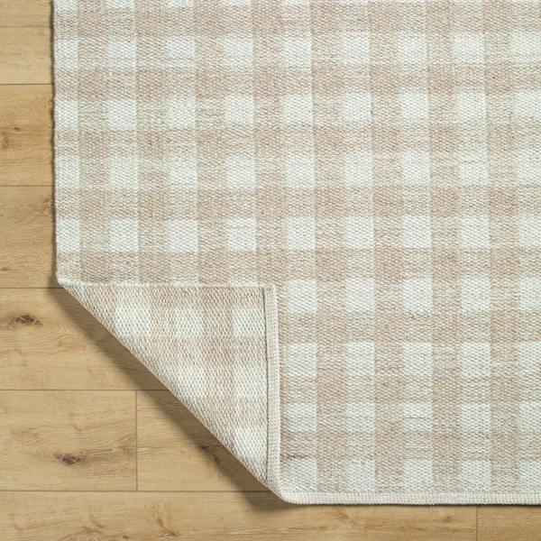 Livabliss Mardin-Hand Woven Tan Ivory Wool Cottage Rug