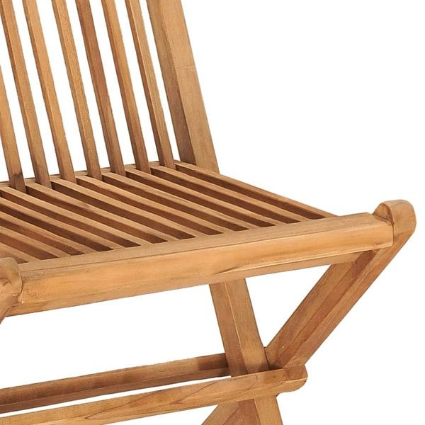 Berkfield 3 Piece Folding Outdoor Dining Set Solid Teak Wood