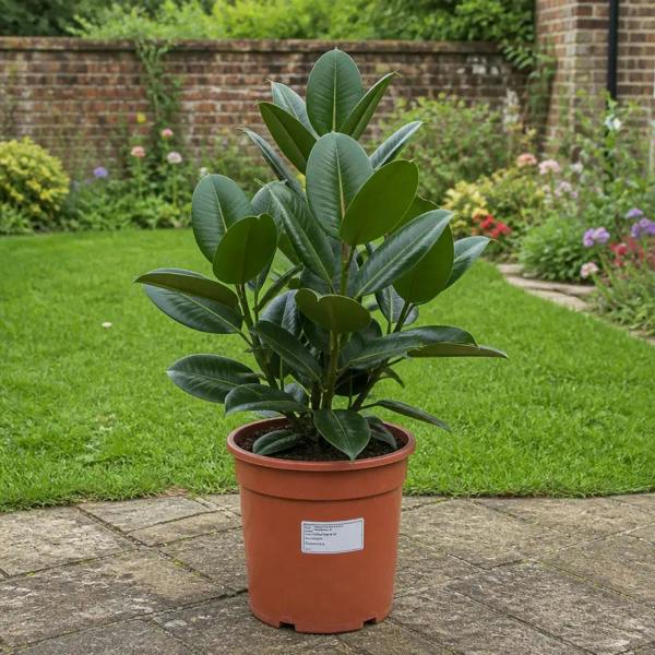 Ficus Robusta Rubber Plant 21cm Pot – Large Indoor Houseplant