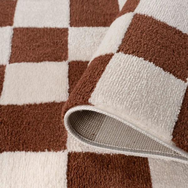 Loft Checkerboard Terra Rug, Easy to clean, Ideal for every place.