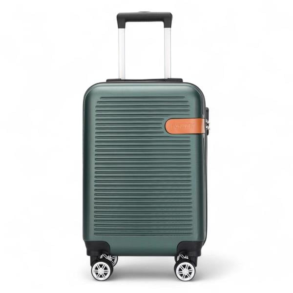 Infinity Luggage Hard Shell Classic Dual 4 Wheel Luggage Suitcase Set