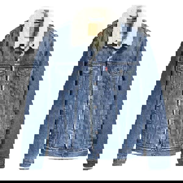 Levis Mens Type III Sherpa Trucker Jacket - Blue