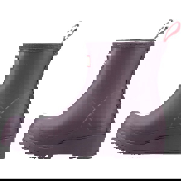 Hunter Play Short Rubber Women's Wellington Boots - Black/Grape