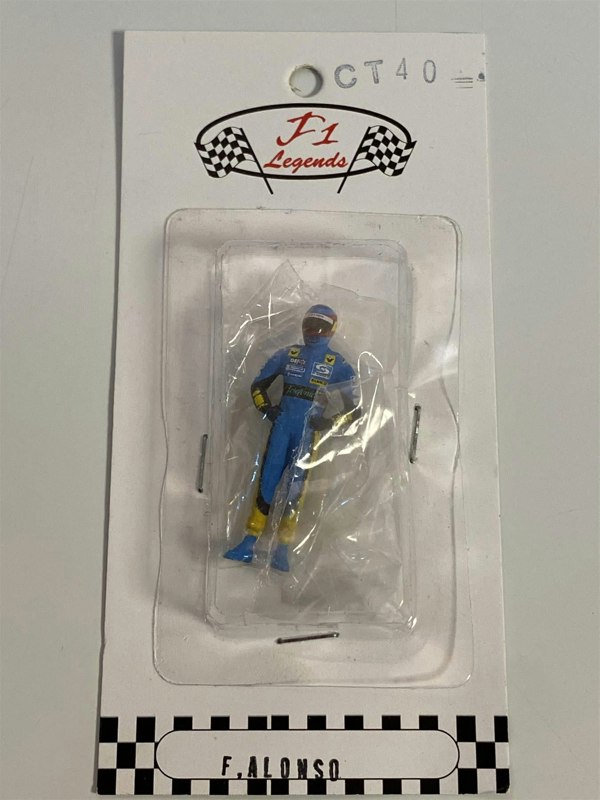 fernando alonso renault figure 1:43 scale cartrix ct40