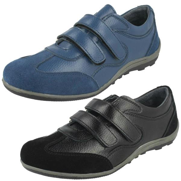 Eaze Ladies Eaze Casual Leather Pumps F7134