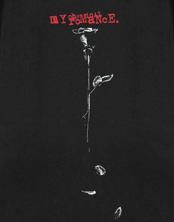 My Chemical Romance Unisex Black Rose Short Sleeved T-Shirt