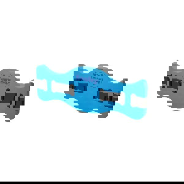 Blue Fashy aqua jogging belt with black straps and foam design