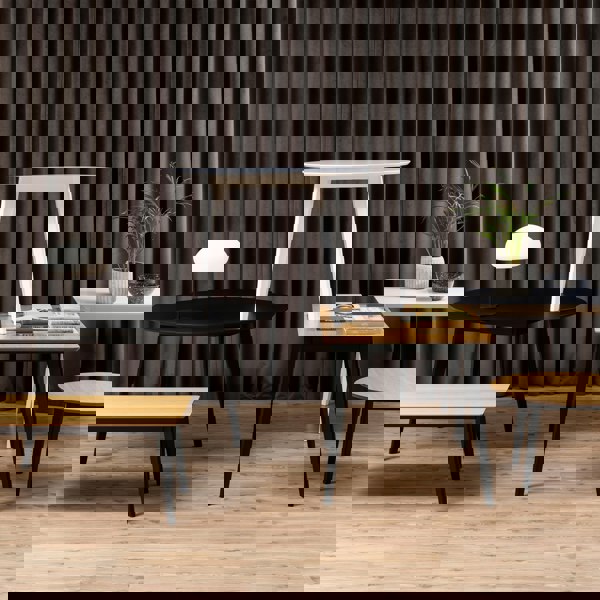 Furniture To Go Roxby Round Dining Table in White