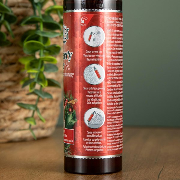 Samuel Alexander 114ml Snowberry Pine Scentsicles Christmas Decoration Spray Mist