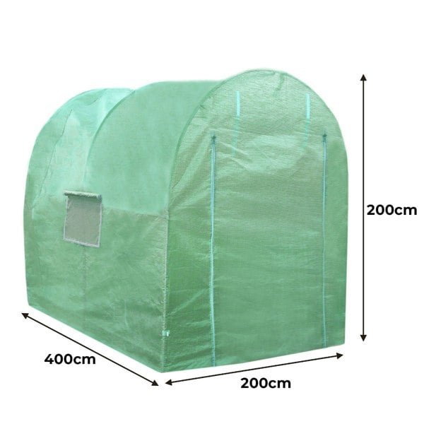Monstershop Polytunnel 19mm 4m x 2m with Racking