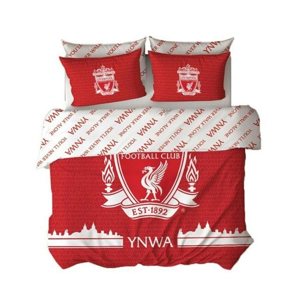 Liverpool FC Tone Duvet Cover Set - Red/White