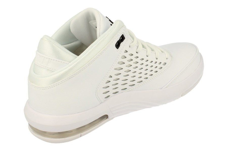 Nike Air Jordan Flight Origin 4 Mens Basketball Trainers 921196  100 - White Black 100 - Photo 2