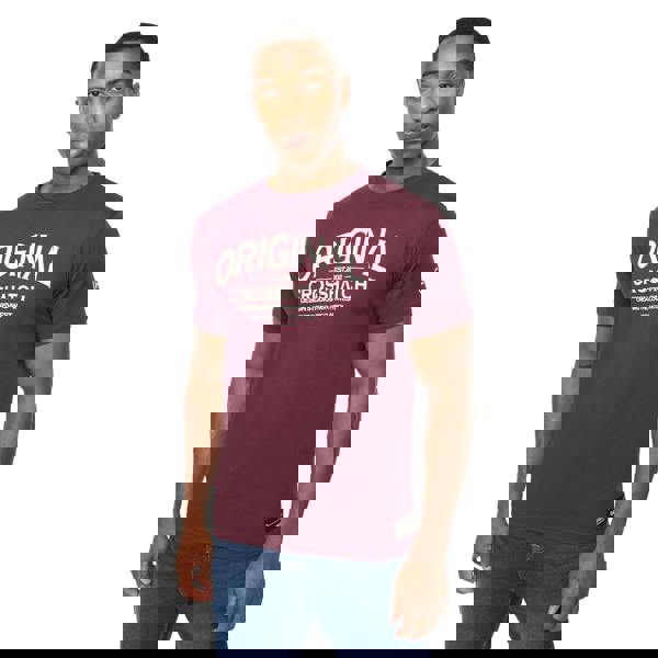 Crosshatch Mens Vintarge T-Shirt - Raisin Purple