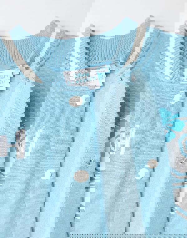 Disney Girls Blue Stitch Varsity Jacket