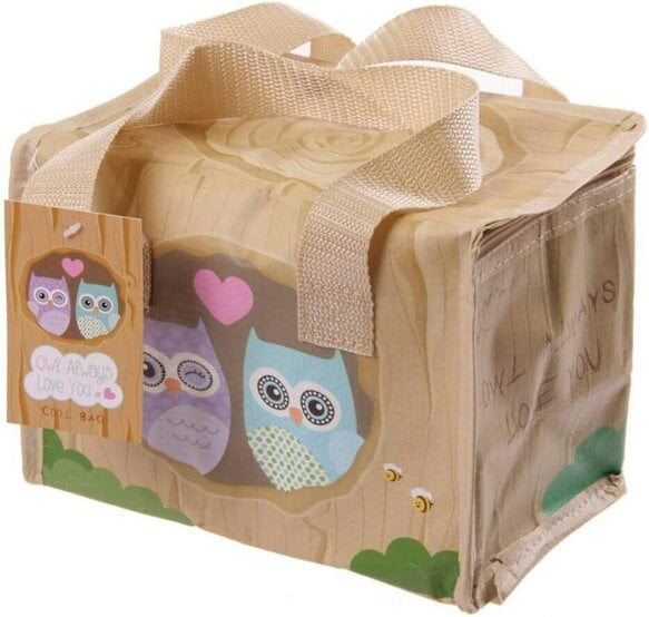 Puckator Love Owl Insulated Woven Lunch Cooler Bag