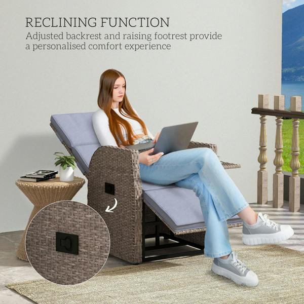 Rattan Recliner Chair