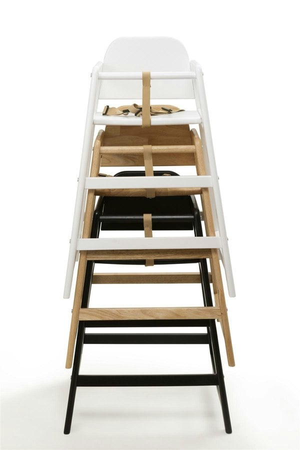 Safetots Simply Stackable Wooden High Chair, Grey, Highchair for Baby and Toddler, Stylish and Practical