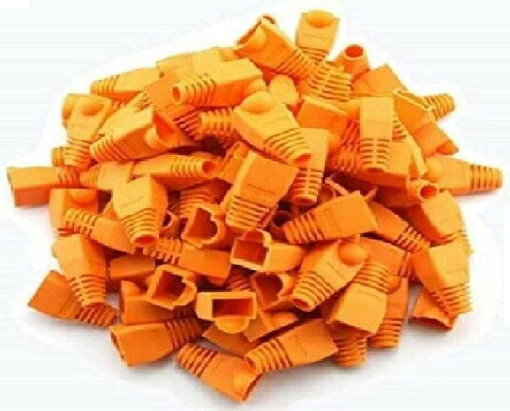ATEK RJ45 CAT5e CAT6 Ethernet Connector Boots Orange