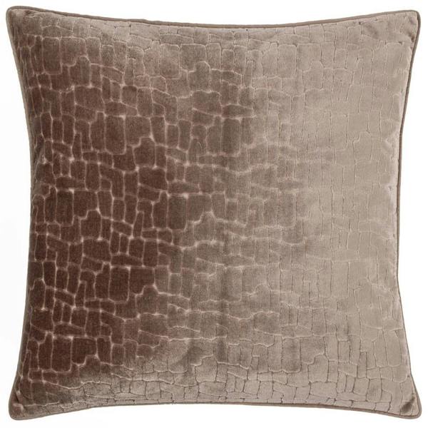 Paoletti Bloomsbury Velvet Cushion Cover - Taupe - 
