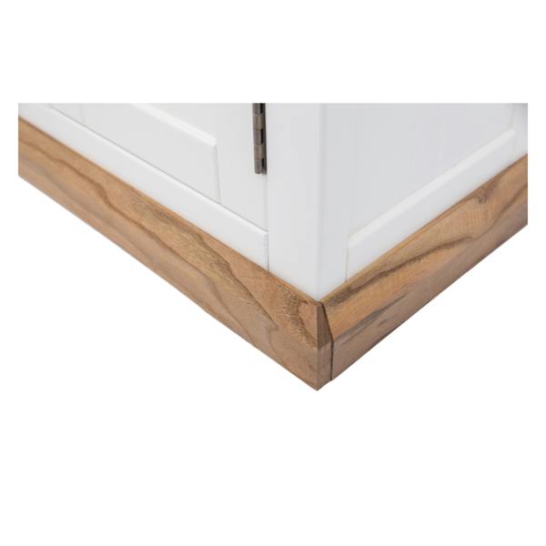 Cabinet Bits Tropea Off White 3 Drawer 3 Door Sideboard Brass Cup Handle
