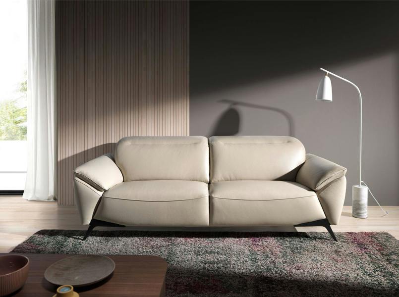Angel Cerdá Taupe leather sofa 6131/6132