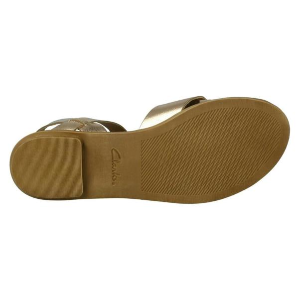 Clarks Ladies Clarks Casual Sandals Willow Gild