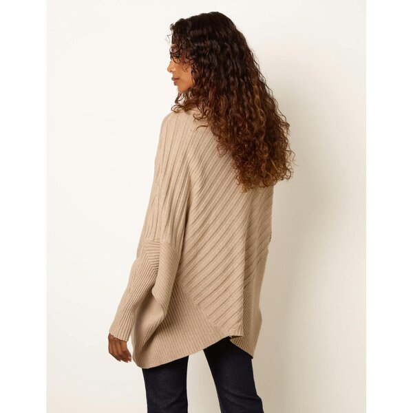 Blue Vanilla Poncho-Style Jumper