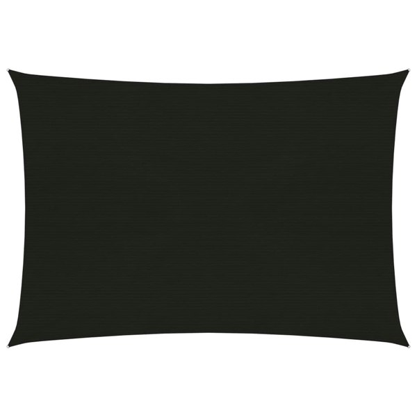 Berkfield Sunshade Sail 160 g/m�__ Black 2.5x4 m HDPE