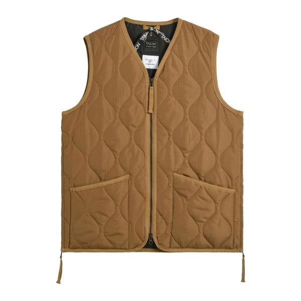 TAION Military V Neck Ripstop Down Vest