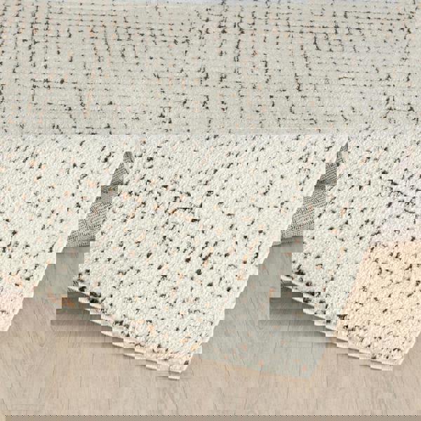 Livabliss Freud-Modern Ivory Brown High Pile Rug