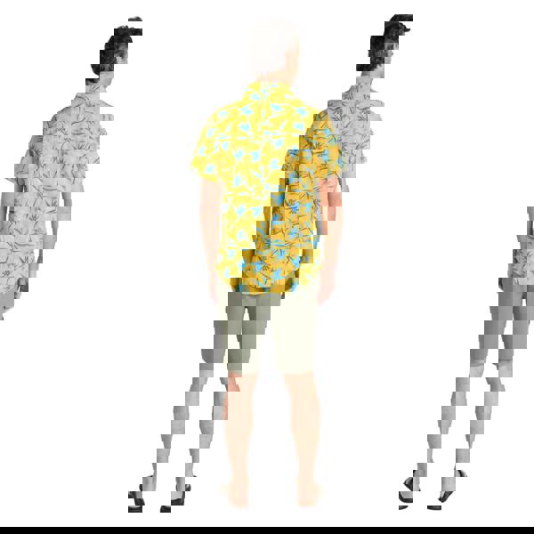 Mountain Warehouse Mens Tropical Tree Branch Short-Sleeved Shirt - Mustard - 