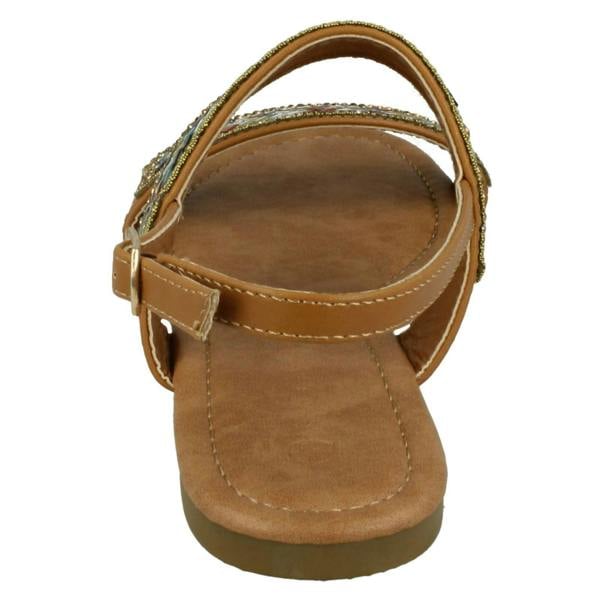 Anne Michelle Ladies Anne Michelle Double Strap Mule Sandals