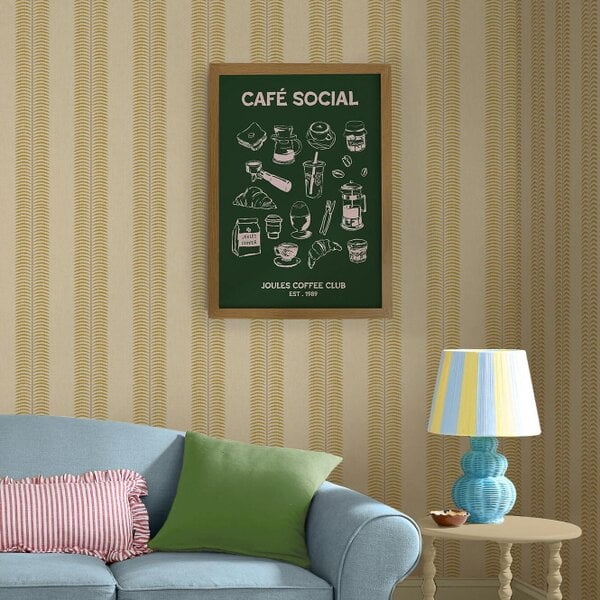 Joules '89 Breakfast Club A1 Wood Frame | Green