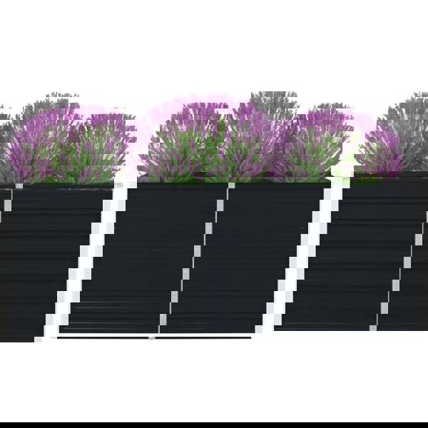 Berkfield Raised Garden Bed 160x80x45 cm Galvanised Steel Anthracite