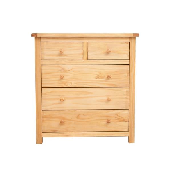 Lugo 5 Drawer Chest of Drawers Wood Knob