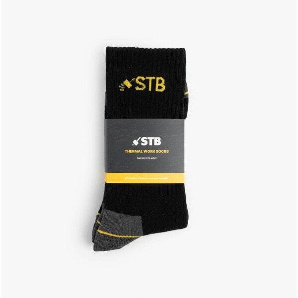 STB STB Thermal Work Socks Socks   in  Black