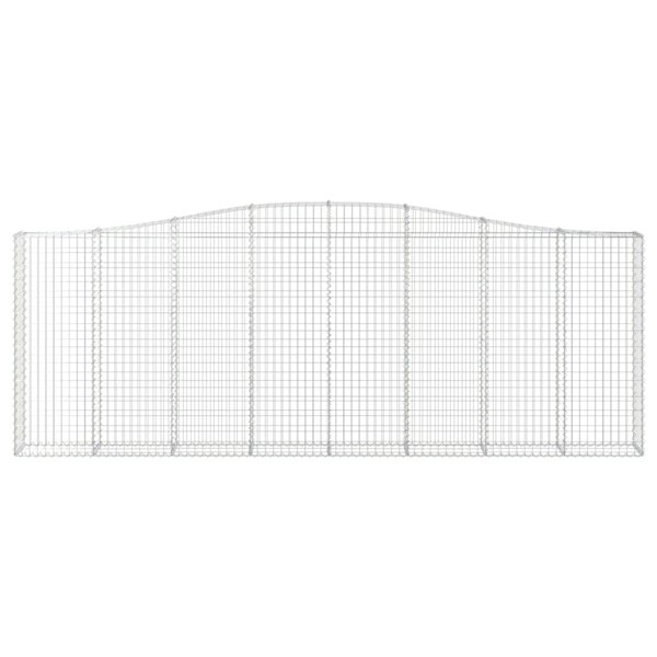 Berkfield Arched Gabion Baskets 3 pcs 400x30x140/160 cm Galvanised Iron