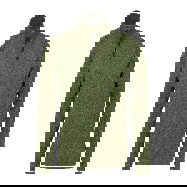 Mountain Warehouse Mens Idris II Half Zip Fleece Top - Dark Khaki - 